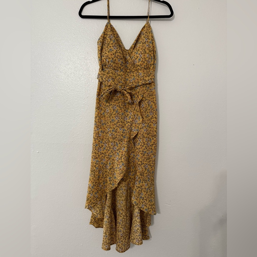 Floral Yellow Maxi Dress